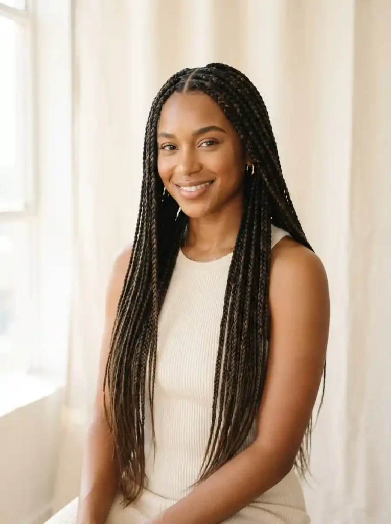 Medium Knotless Braids