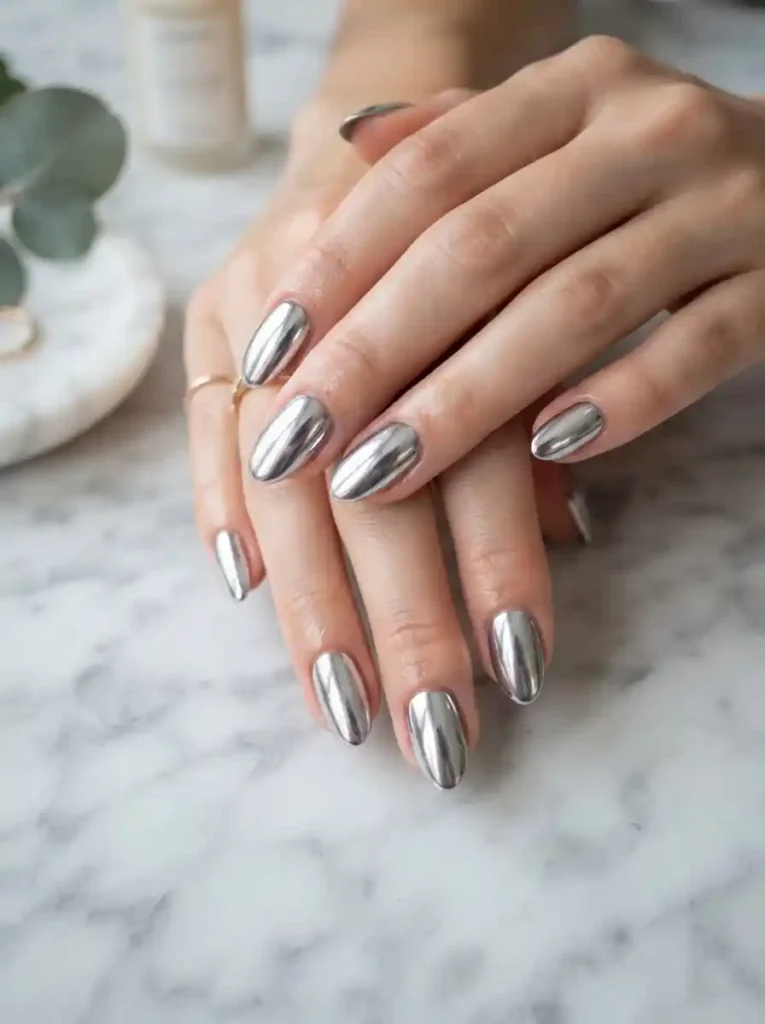 Silver Chrome Almonds