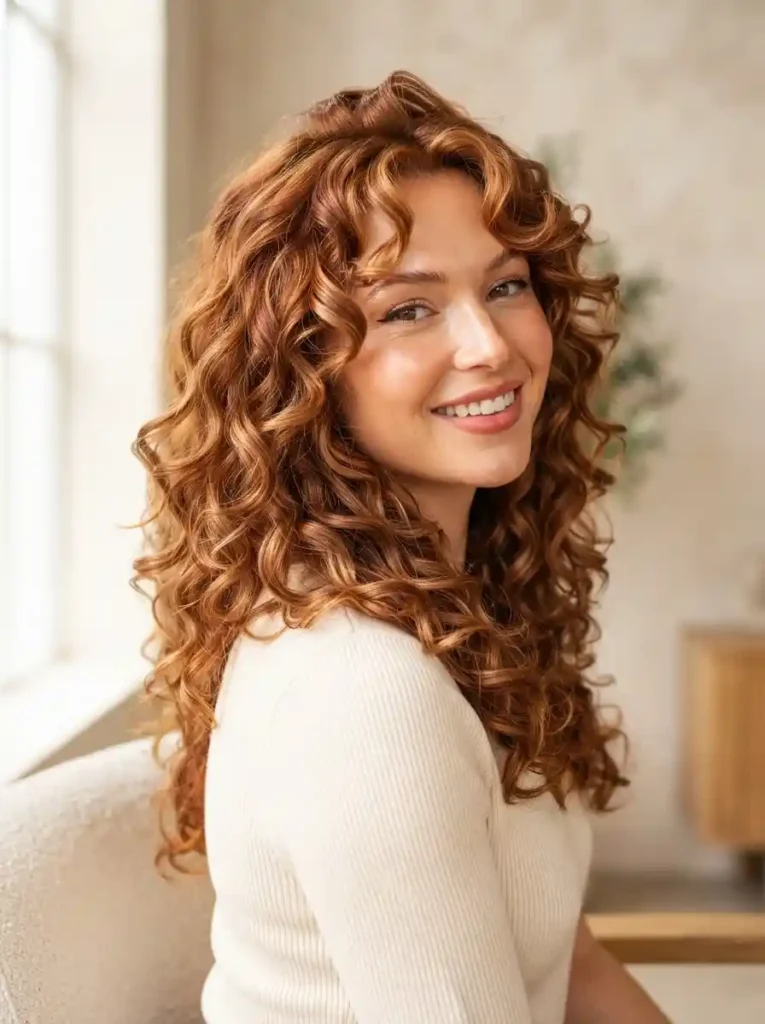  Copper Curly Layers