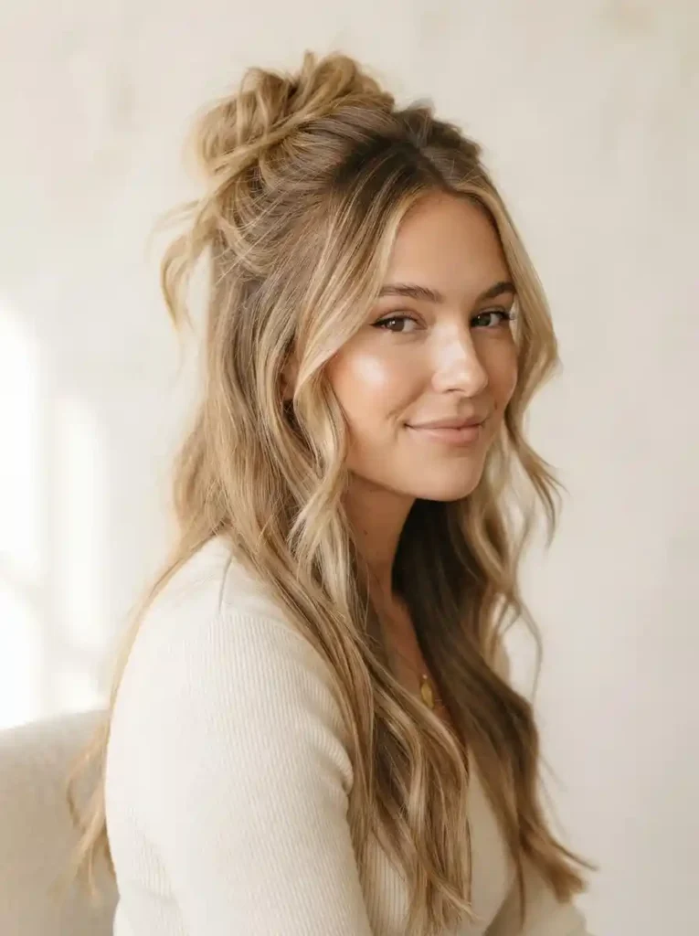 Loose-Blonde-Messy-Bun.