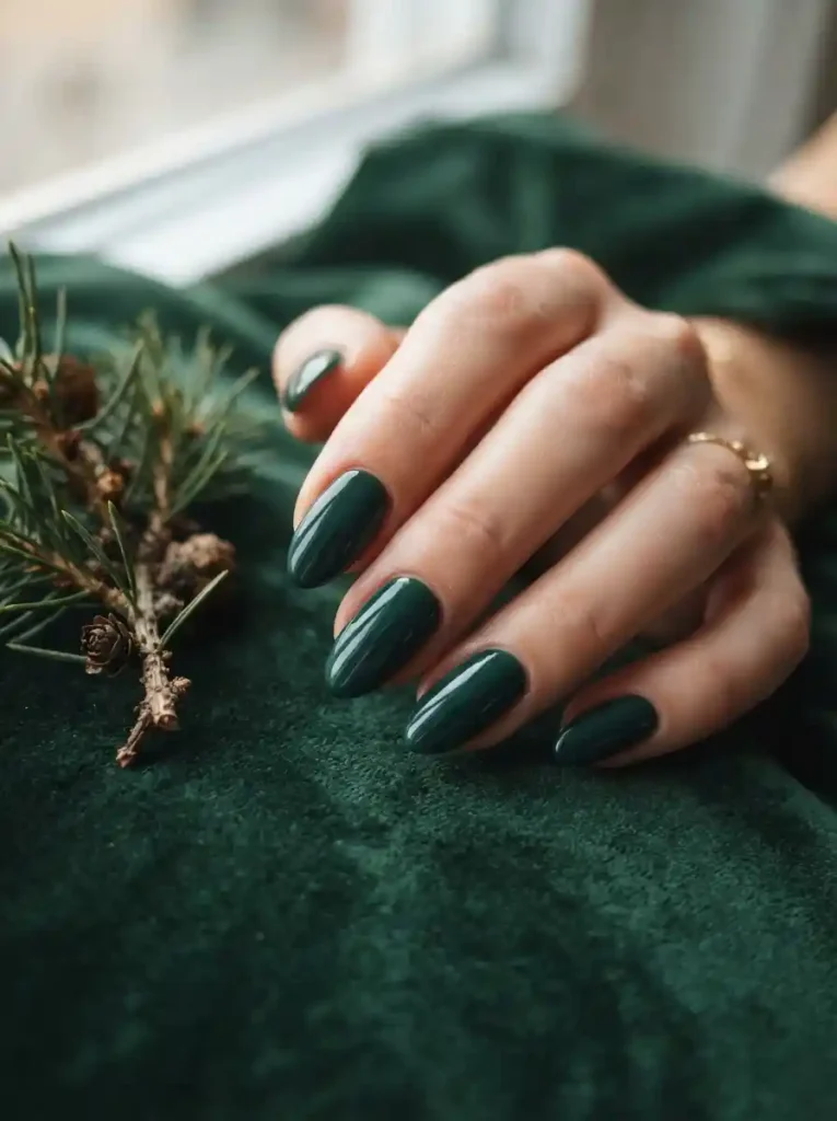  Forest Green Nails