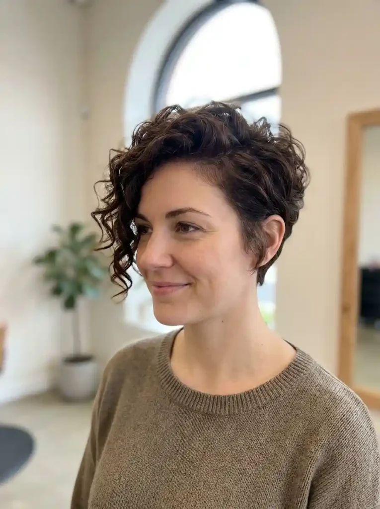 Asymmetrical shape pixie