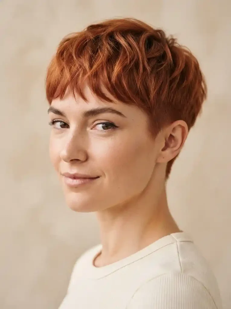 Copper Pixie Cut