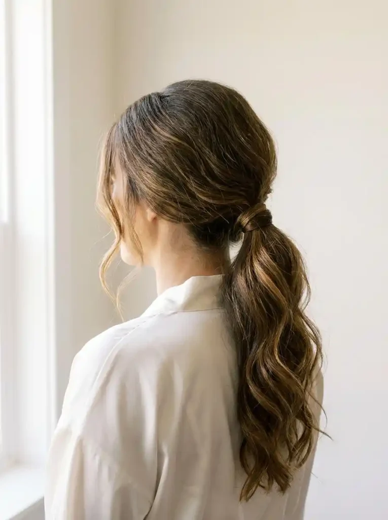 Textured Low Ponytail