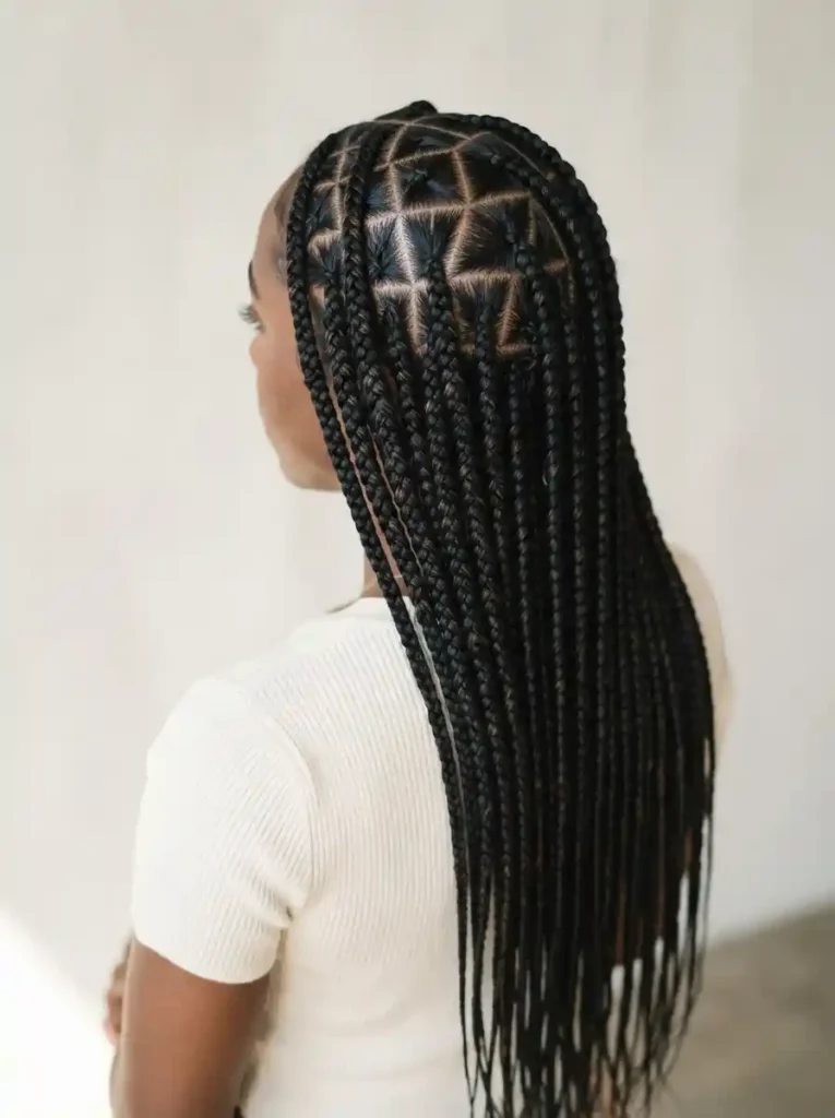  Triangle Part Braids