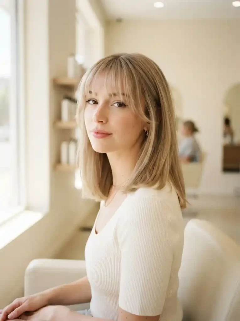 Blunt Cut With Wispy Bangs