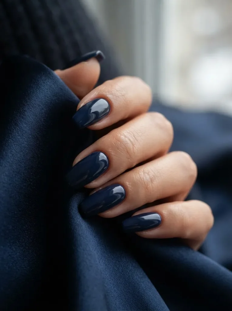 Midnight Blue Nails