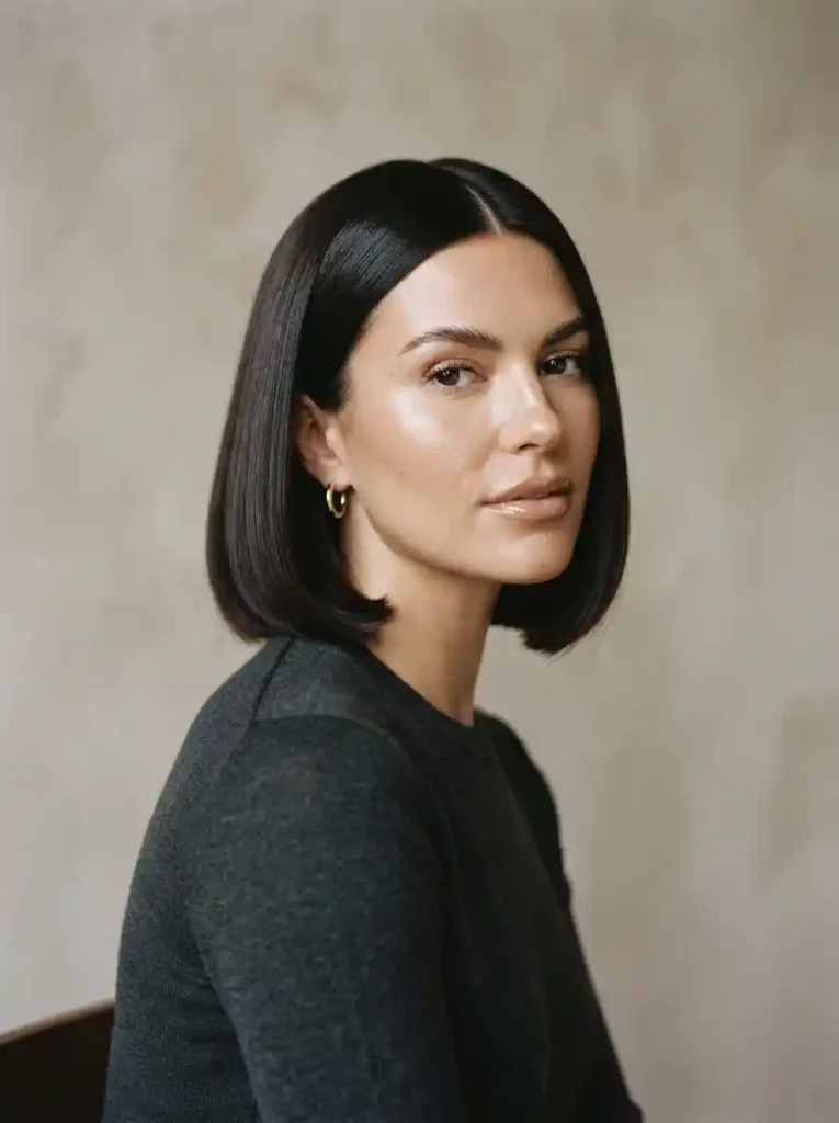 Jawline Blunt Bob