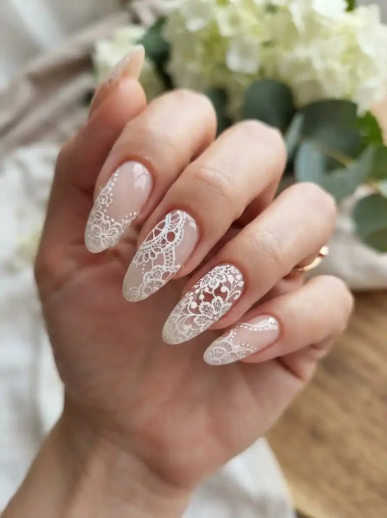 Lace Cutout Nails