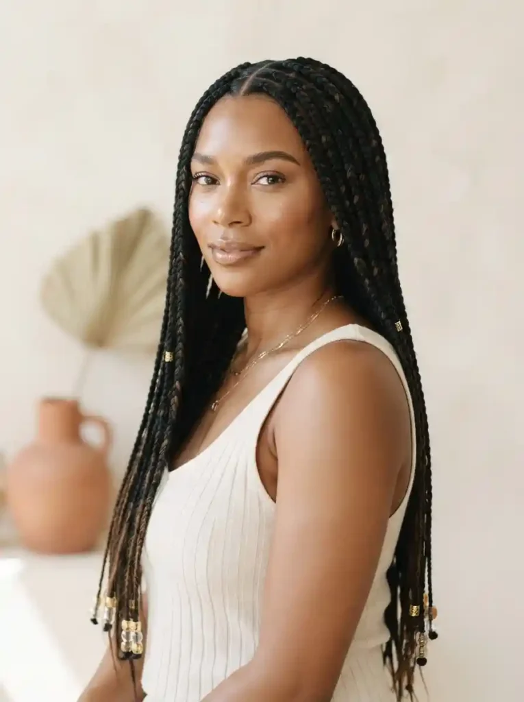 Beaded Knotless Braids