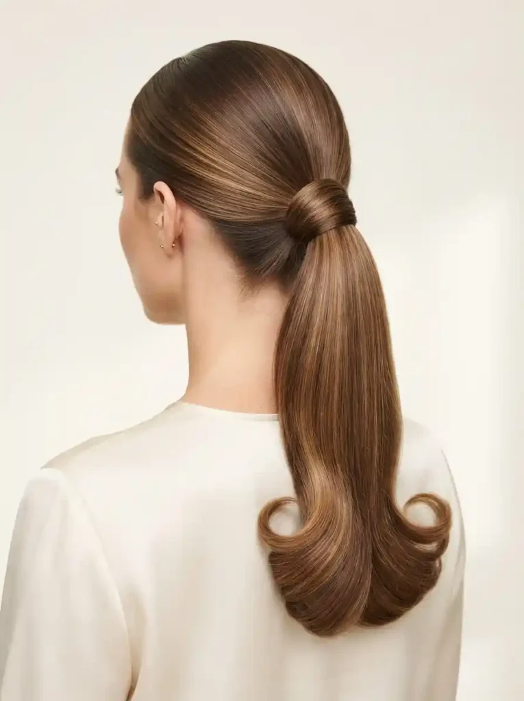 Curled-Ends-Ponytail