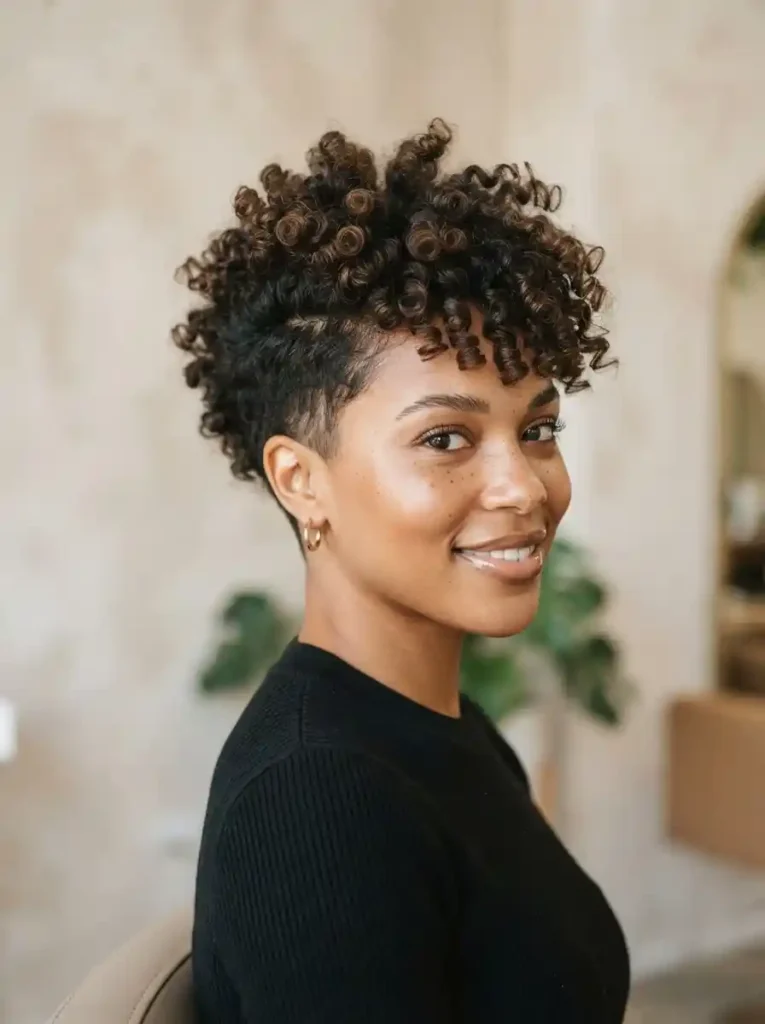 Curly Mohawk Pixie