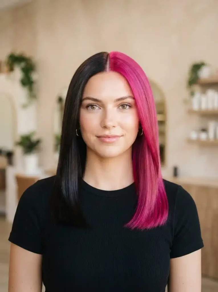2.Gemini-Split-Dye-Gemini-Hair-Color-Trends.
