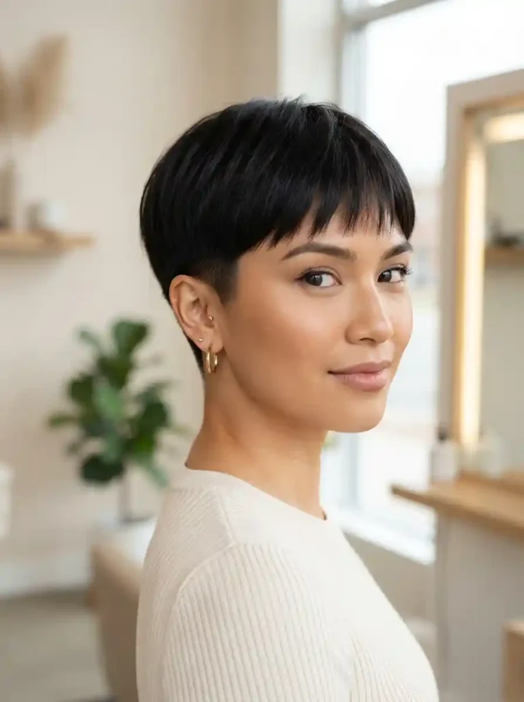 Blunt Pixie Crop