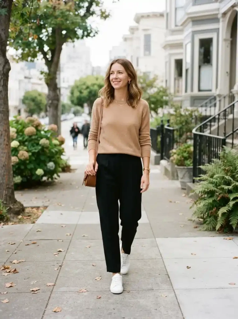 Camel Sweater Trousers