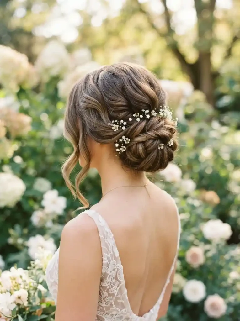Floral Accent Updo