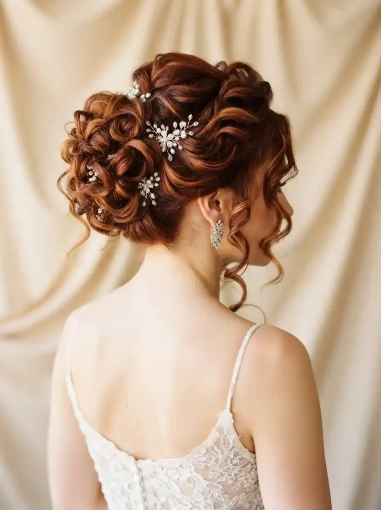  Voluminous Curled Updo
