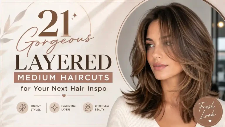 21 Gorgeous Layered Medium Haircuts for Your Next Hair Inspo.