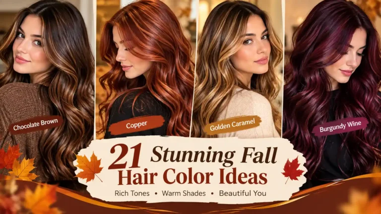 21 Stunning Fall Hair Color Ideas for Chic Autumn Look