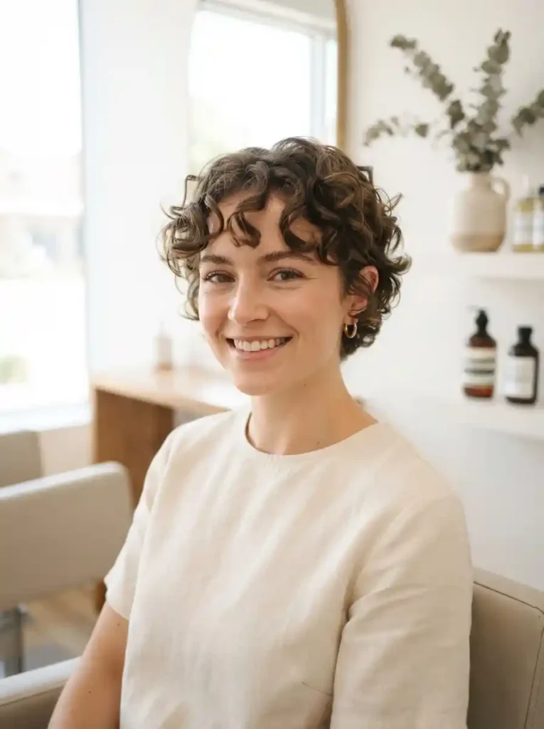Low-Maintenance Trendy Curly Pixie Haircuts