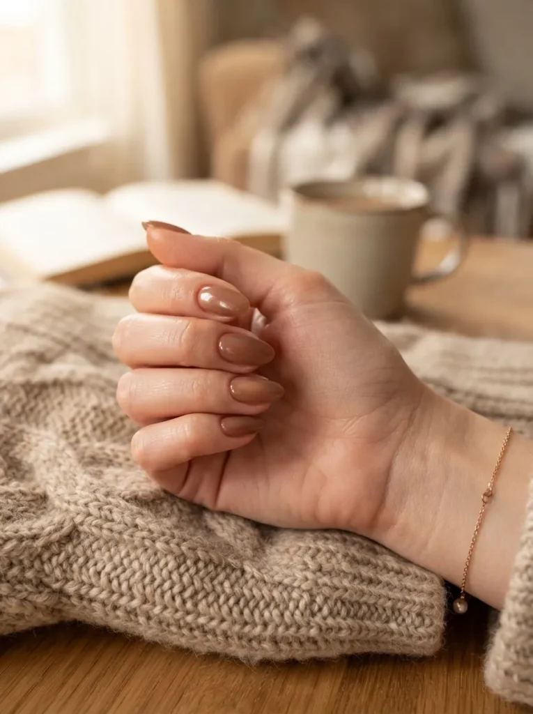 Glazed Cocoa Nails