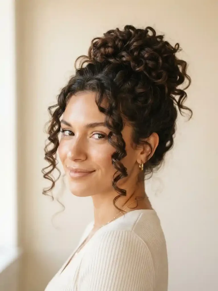 Voluminous-Curly-Messy-Bun.