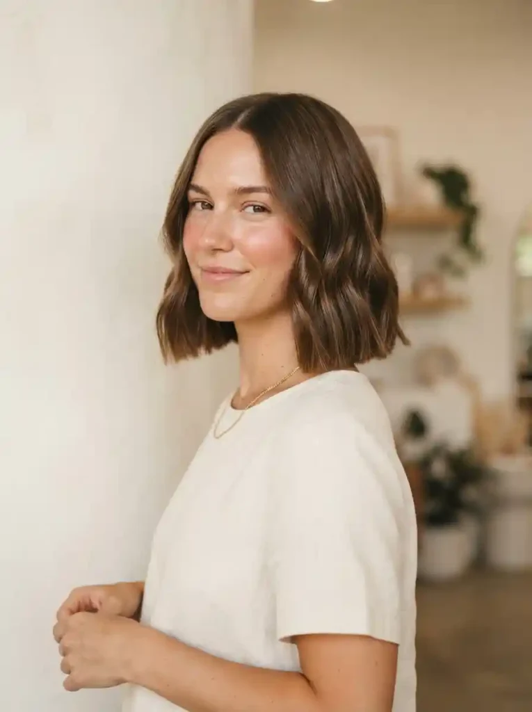 Blunt Bob With Subtle Waves