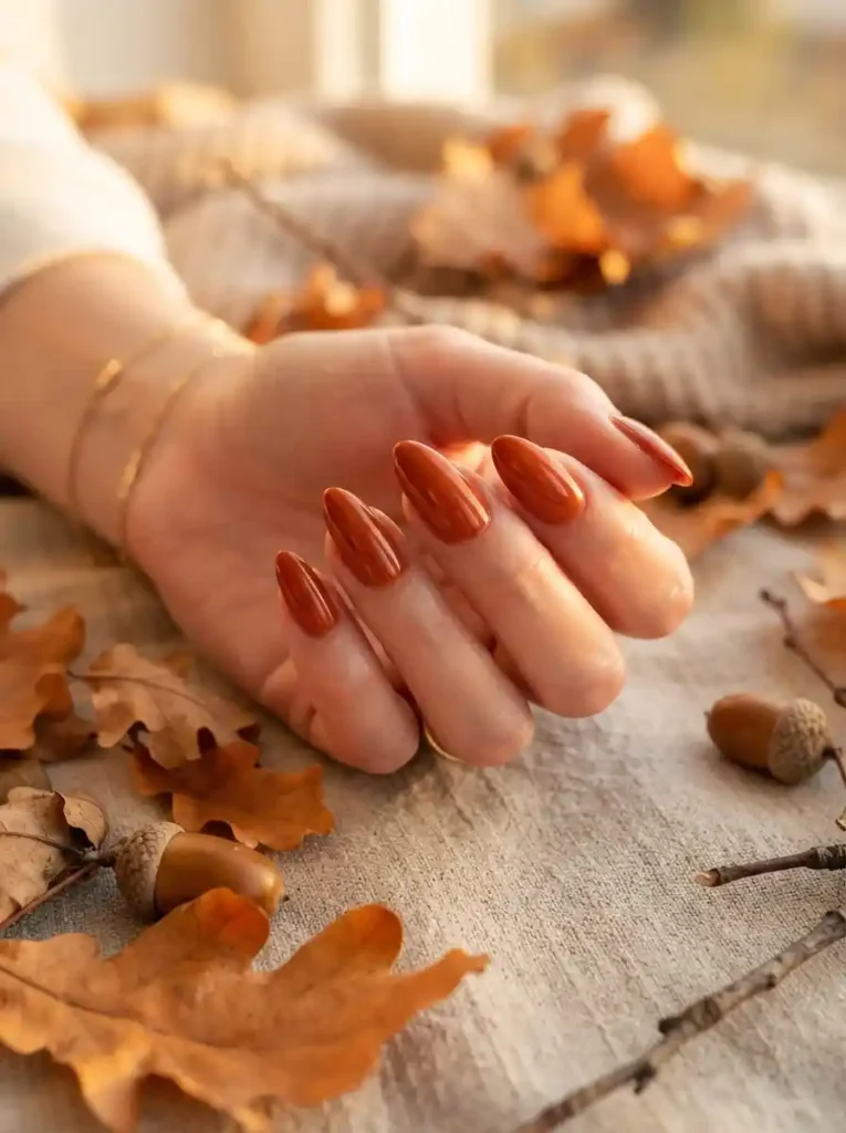  Burnt Orange Nails