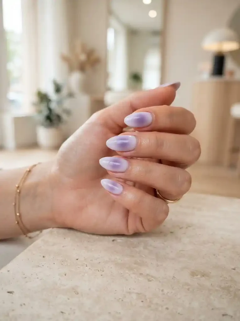  Lavender Aura Nails