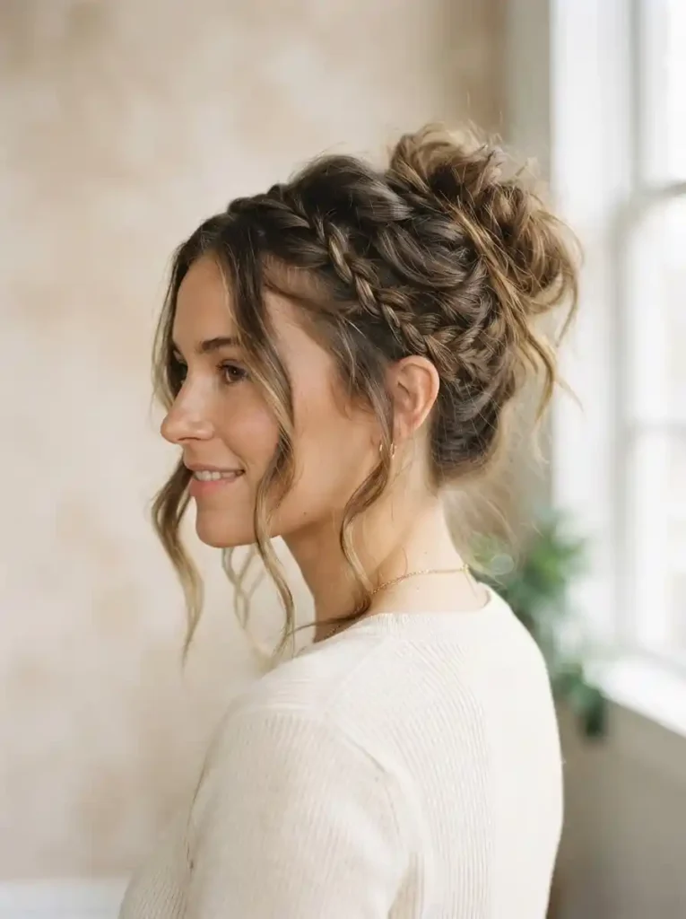 Messy-Bun-With-Braids.