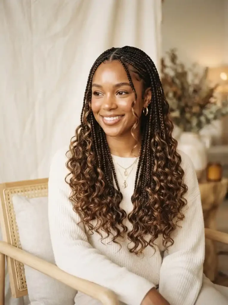 Boho Curly Braids