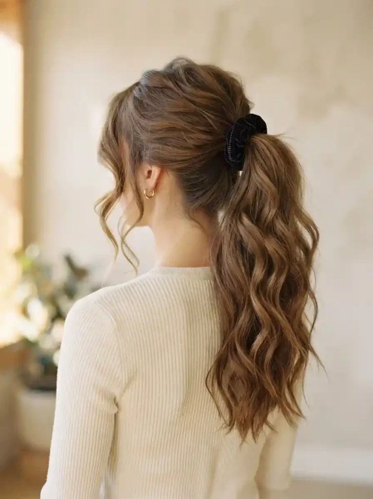 Textured High Ponytail
