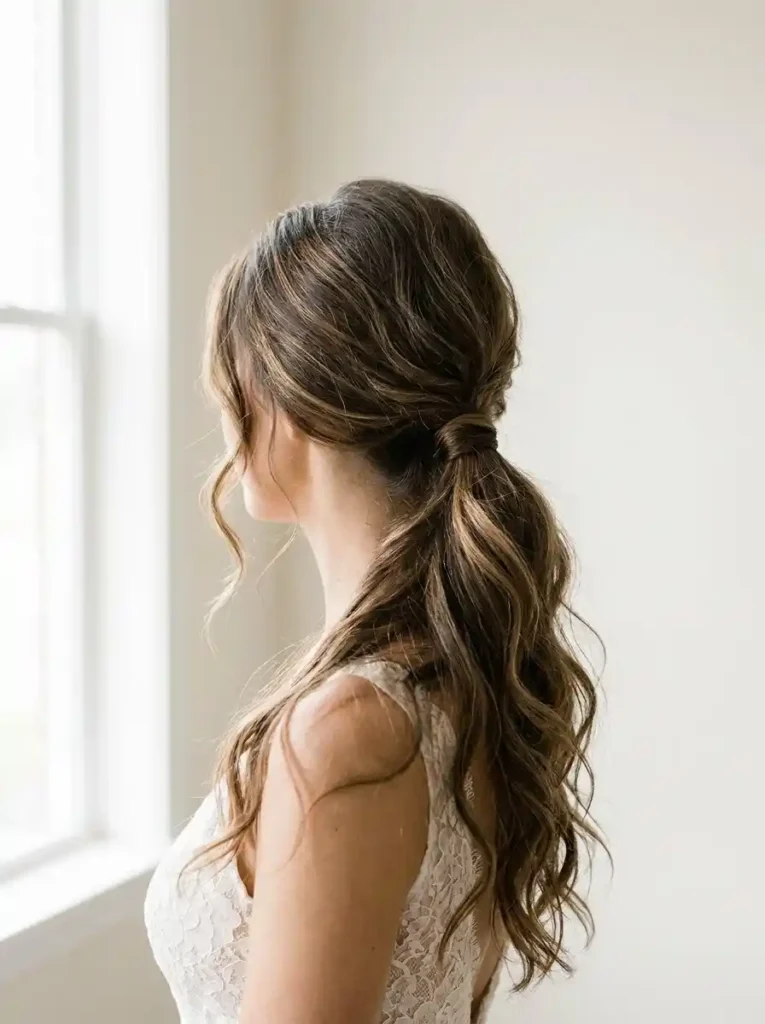 Textured Low Ponytail