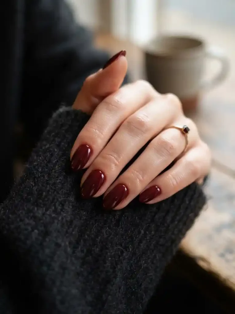 Oxblood Red Nail Color