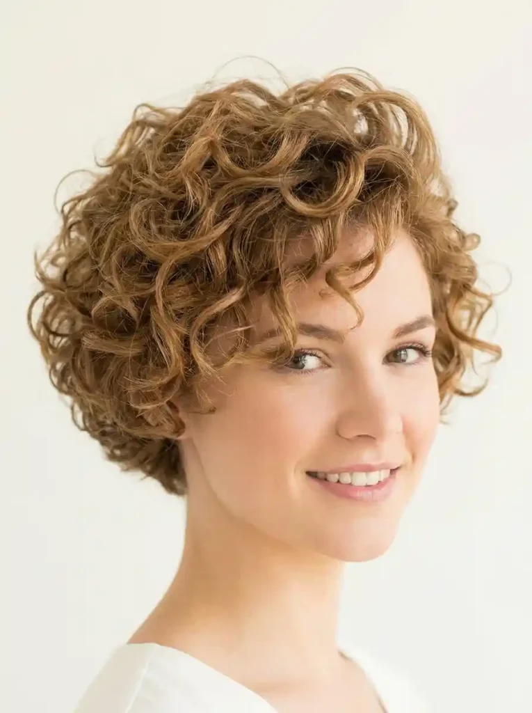 Voluminous Curly Pixie