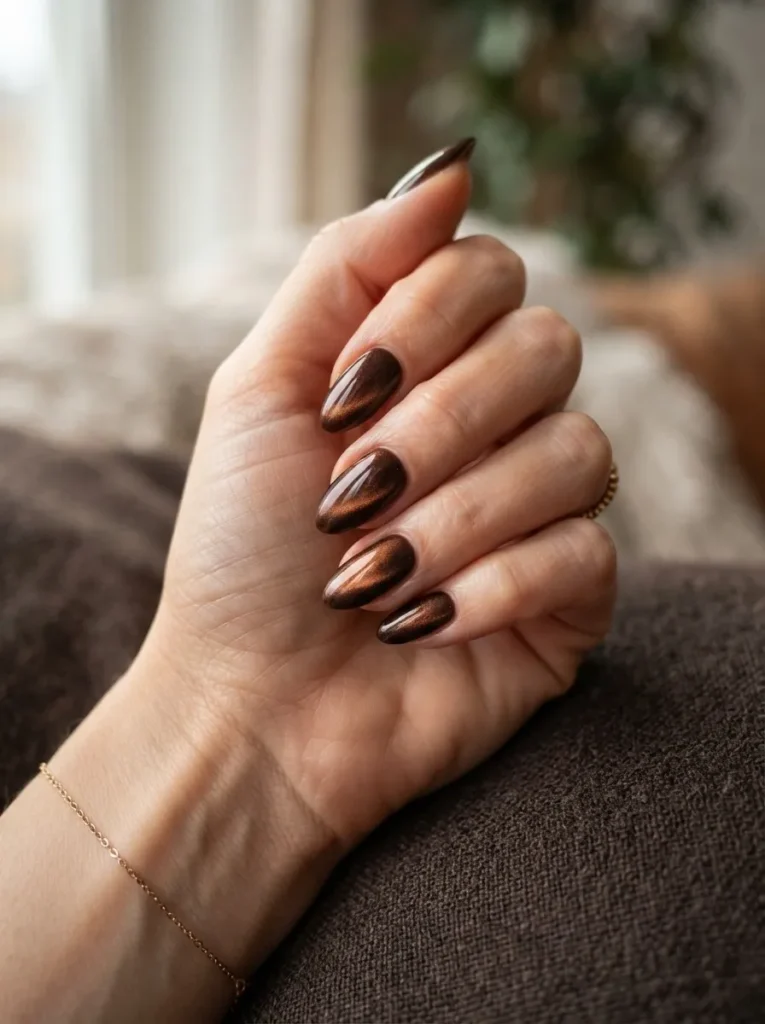 Espresso Velvet Nails