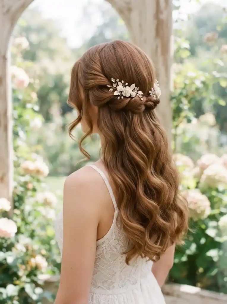 Floral-Pin-Half-Up