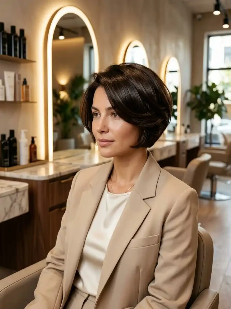 Short Layered Cut for Thick Hair