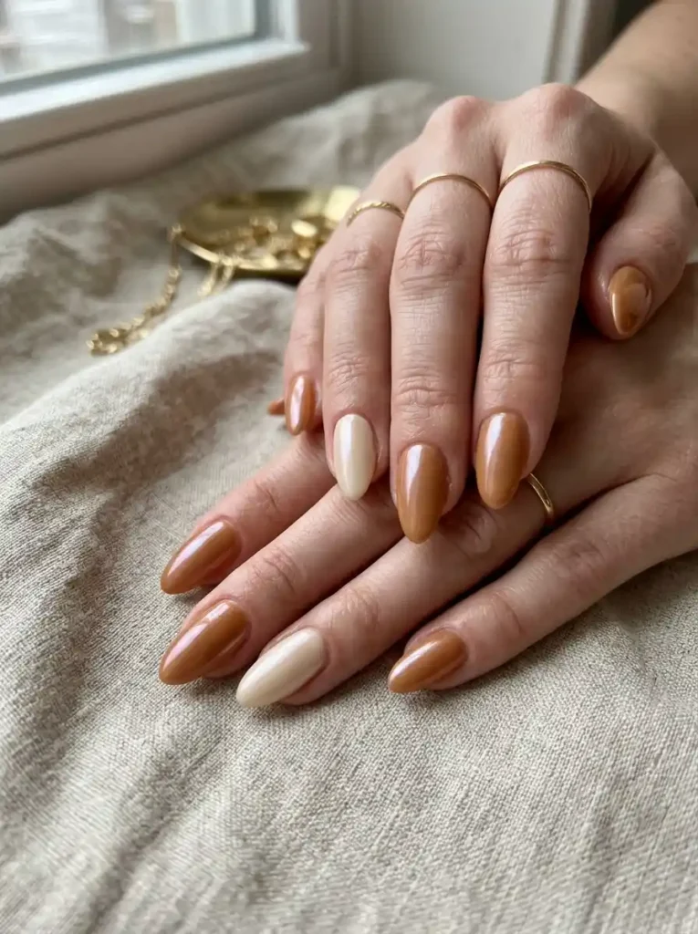 Caramel Glazed Nails