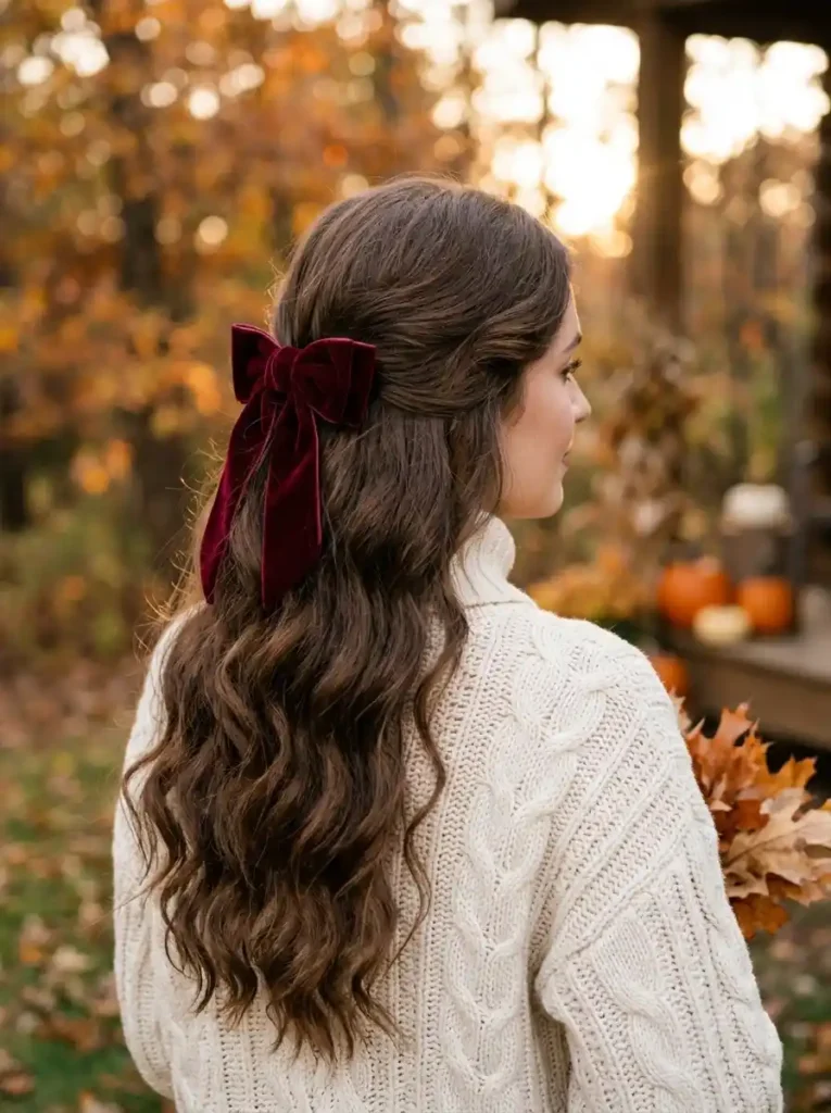 Half-Up Bow Hairstyle