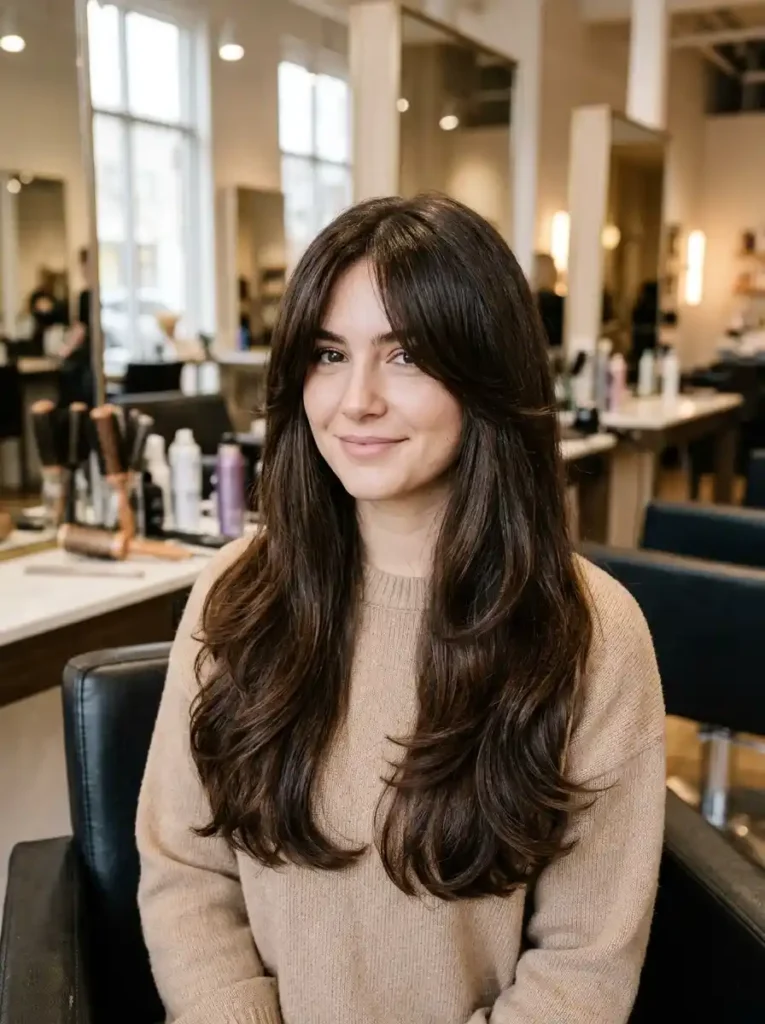  Soft Curtain Bangs for Thick Hair