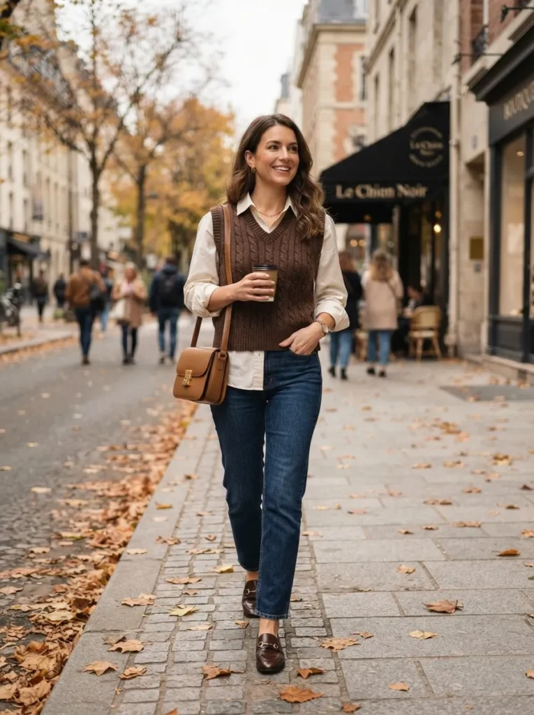 Sweater Vest and Button-Down
