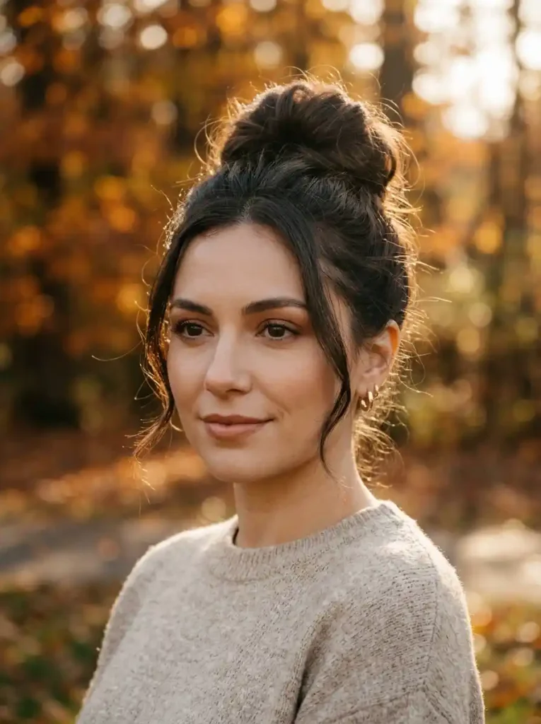 Textured High Bun