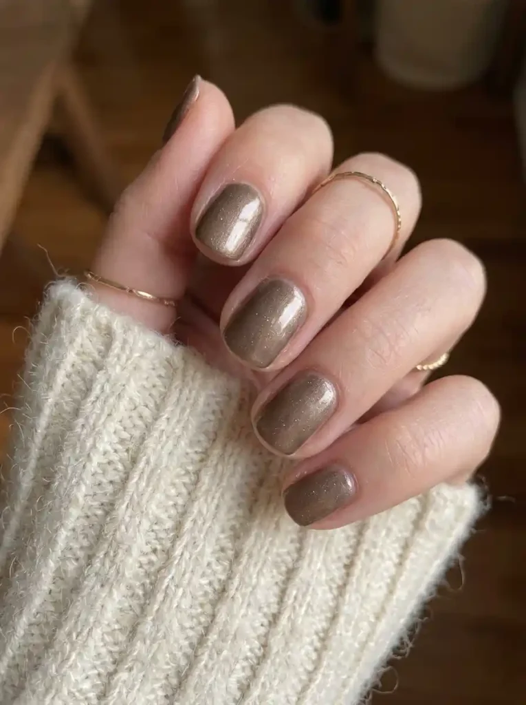 Bronze Metallic Nails
