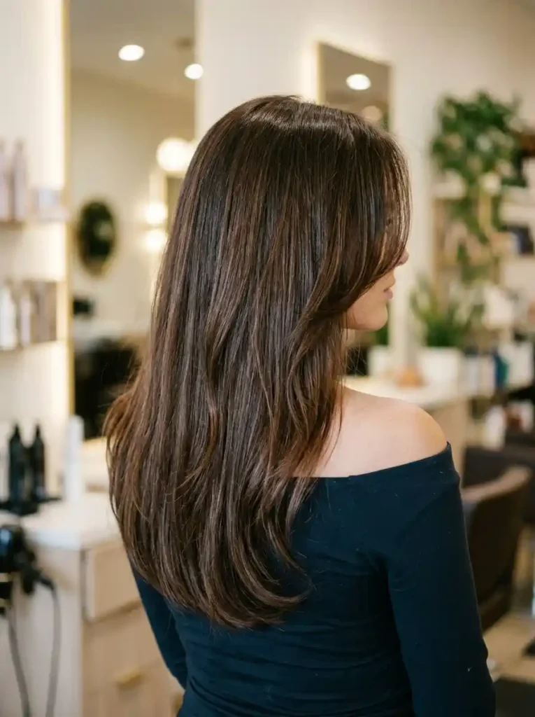 . U-Shaped Haircut with Face-Framing Layers