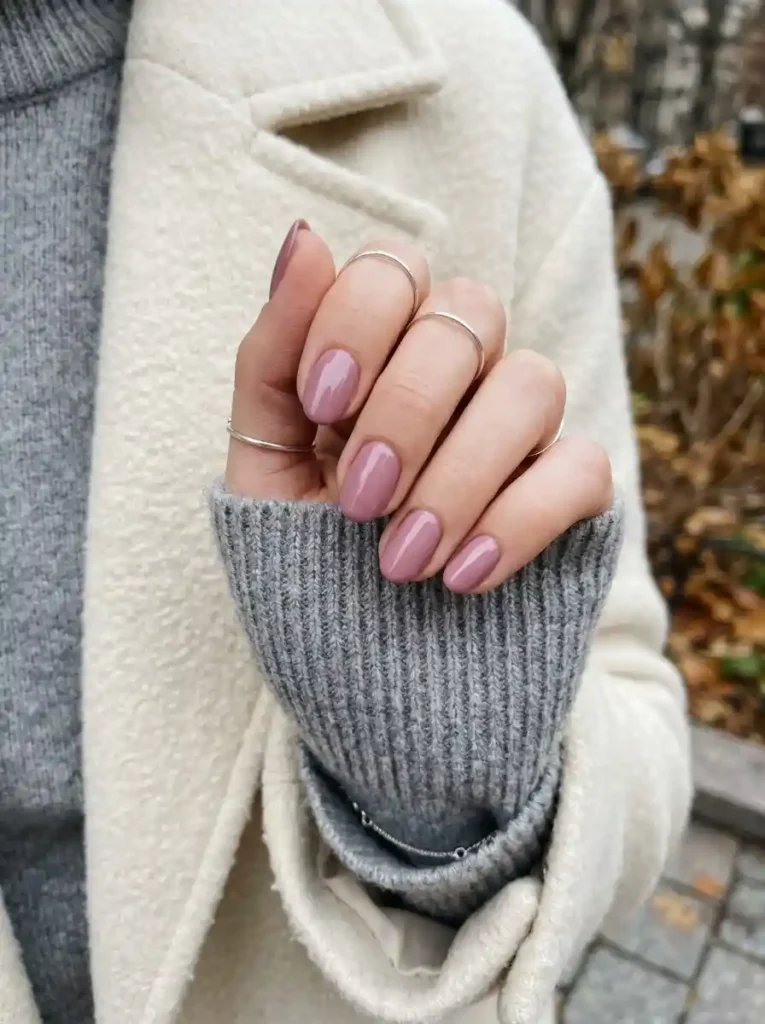 Dusty Mauve Nails