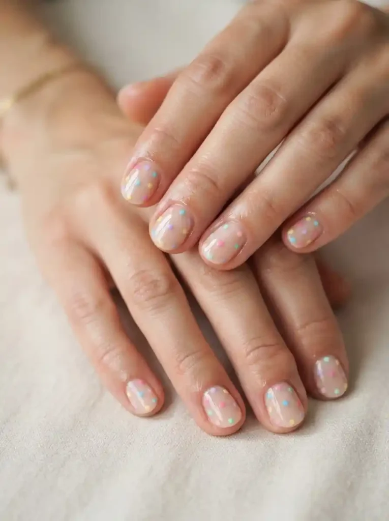 Colorful Dot Nails