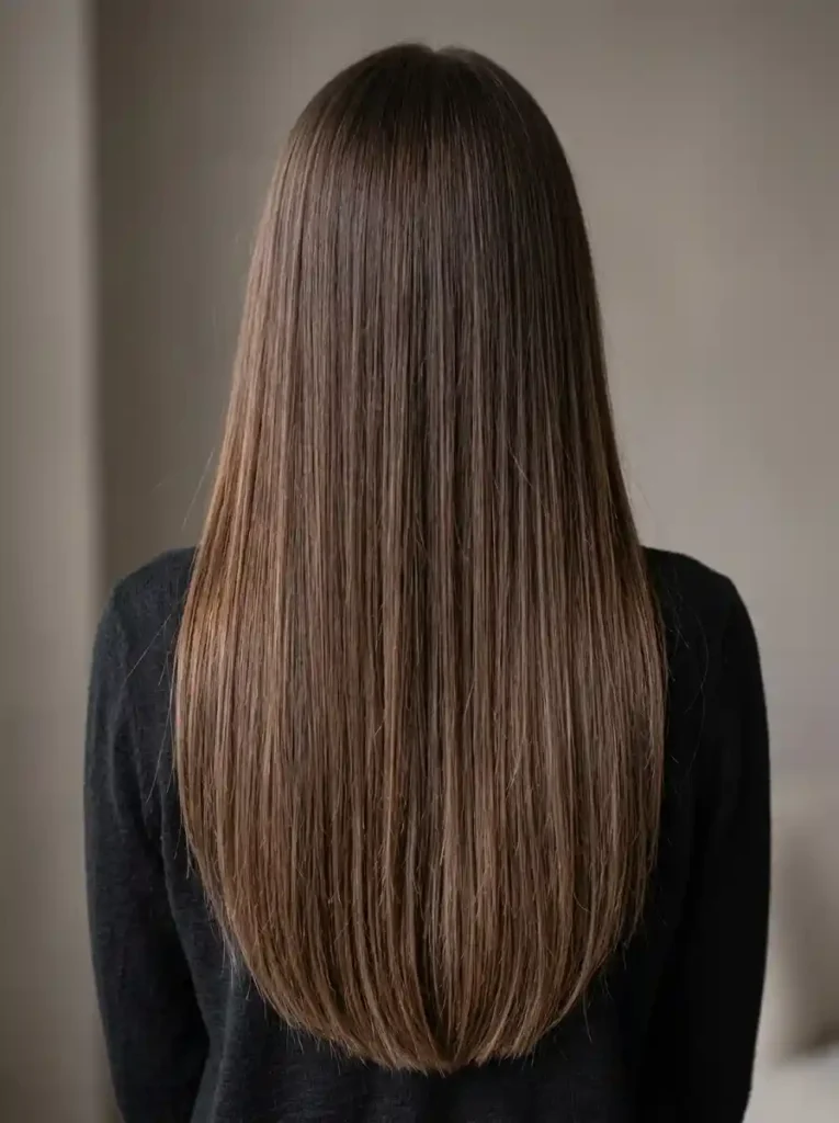 Mocha Balayage on Straight Hair