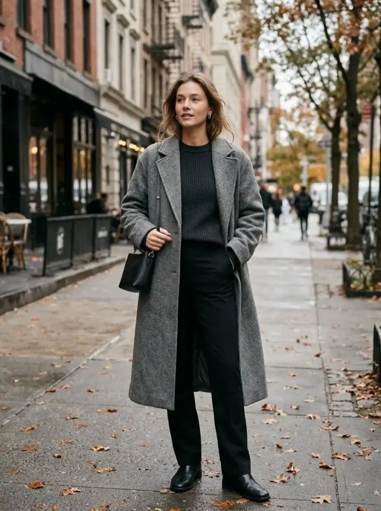 Monochrome Grey Winter Outfit