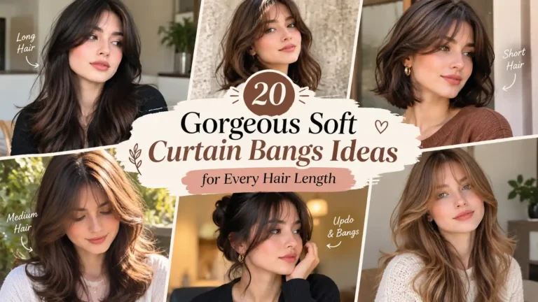 20 Gorgeous Soft Curtain Bangs Ideas for Every Hair Length